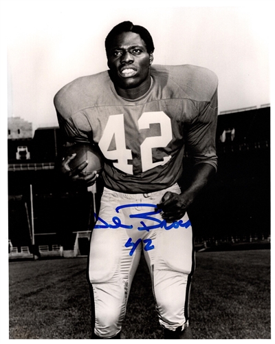 JOHN BROCKINGTON SIGNED 8X10 PACKERS PHOTO #12