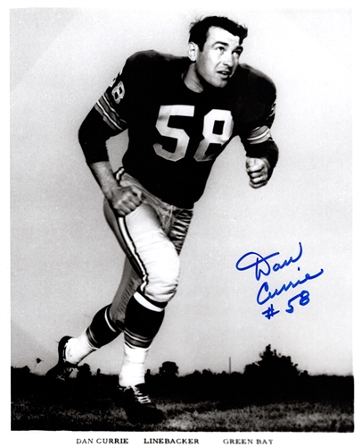 DAN CURRIE (d) SIGNED 8X10 PACKERS PHOTO #1