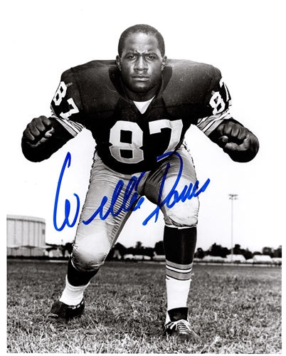 WILLIE DAVIS SIGNED 8X10 PACKERS PHOTO #4