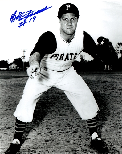 BOB FRIEND (d) SIGNED 8X10 PIRATES PHOTO #1