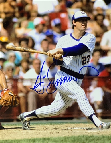 TED SIMMONS SIGNED 8X10 BREWERS PHOTO #9