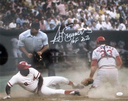 TED SIMMONS SIGNED 16X20 CARDINALS PHOTO #5 W/ HOF - JSA