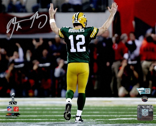 AARON RODGERS SIGNED 8X10 PACKERS PHOTO #9 - FAN