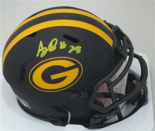 AJ DILLON SIGNED PACKERS ECLIPSE MINI HELMET - JSA