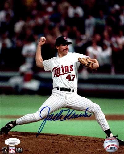 JACK MORRIS SIGNED 8X10 TWINS PHOTO #1 - JSA