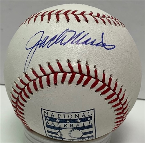 JACK MORRIS SIGNED OFFICIAL MLB HALL OF FAME LOGO BASEBALL - TWINS - JSA