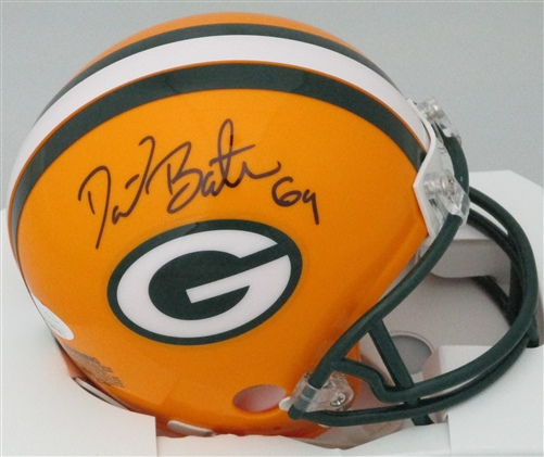 DAVID BAKHTIARI SIGNED PACKERS MINI HELMET - JSA