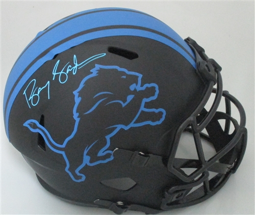 BARRY SANDERS SIGNED FULL SIZE LIONS ECLIPSE REPLICA SPEED HELMET