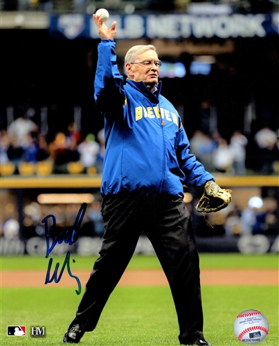 BUD SELIG SIGNED 8X10 BREWERS PHOTO #2