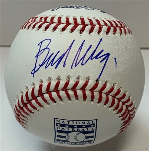 BUD SELIG SIGNED OFFICIAL HOF LOGO MLB BASEBALL - BREWERS - JSA