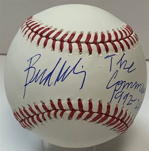 BUD SELIG SIGNED OFFICIAL MLB BASEBALL W/ COMMISH 1992-2015 - BREWERS - JSA