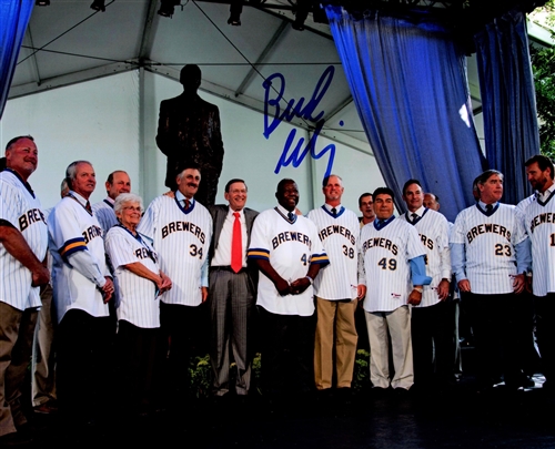 BUD SELIG SIGNED 16X20 BREWERS PHOTO #3 - JSA