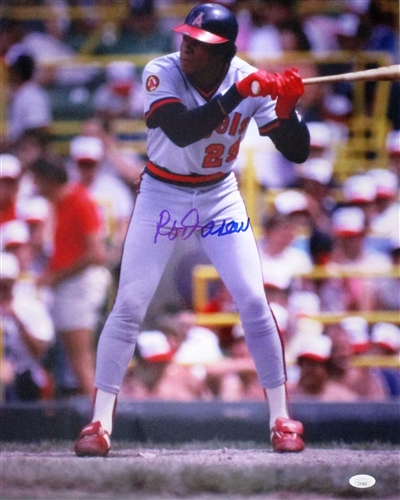 ROD CAREW SIGNED 16X20 ANGLES PHOTO #1 - JSA