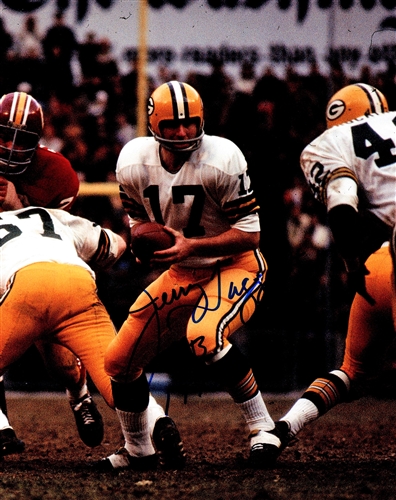 JERRY TAGGE SIGNED 8X10 PACKERS PHOTO #2