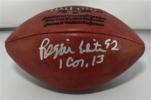 REGGIE WHITE (d) SIGNED WILSON AUTHENTIC FOOTBALL - PACKERS - JSA