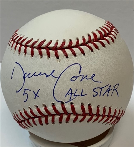 DAVID CONE SIGNED OFFICIAL MLB BASEBALL W/ 5 X ALL STAR - YANKEES - JSA