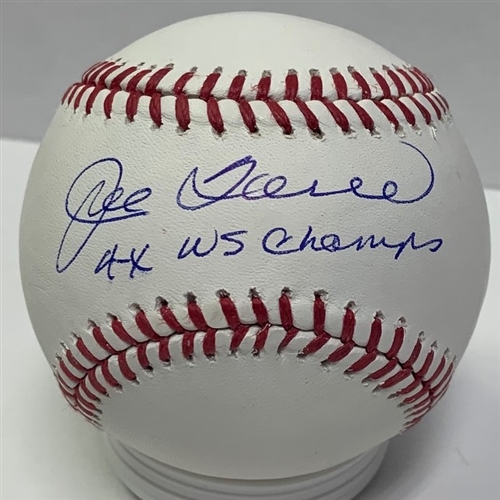 JOE TORRE SIGNED OFFICIAL MLB BASEBALL W/ 4 X WSC - YANKEES - JSA