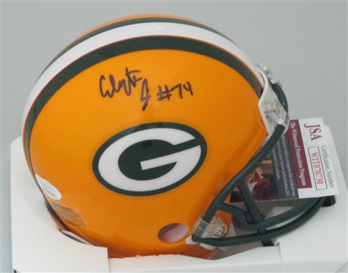 ELGTON JENKINS SIGNED PACKERS MINI HELMET - JSA