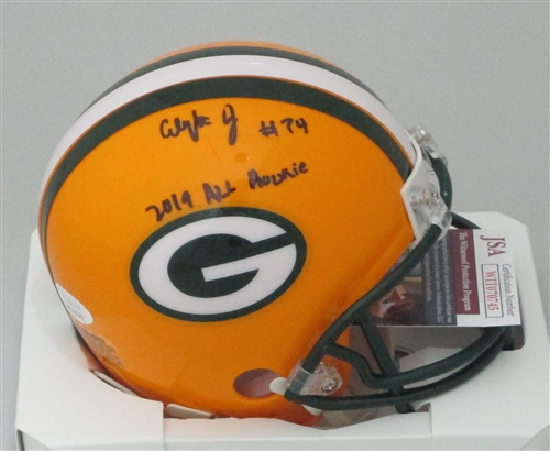 ELGTON JENKINS SIGNED PACKERS MINI HELMET W/ ALL RC - JSA