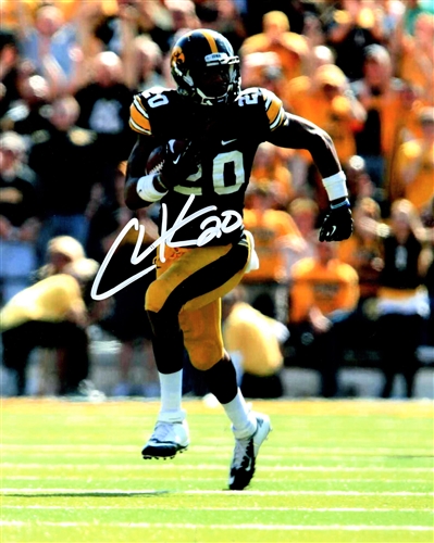 CHRISTIAN KIRKSEY SIGNED 8X10 IOWA HAWKEYES PHOTO #2