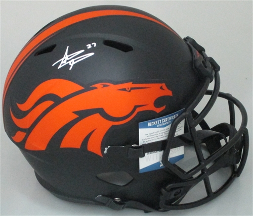 STEVE ATWATER SIGNED FULL SIZE BRONCOS REPLICA ECLIPSE SPEED HELMET - BCA