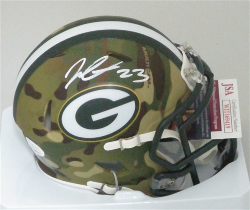 JAIRE ALEXANDER SIGNED RIDDELL PACKERS CAMO MINI HELMET - JSA