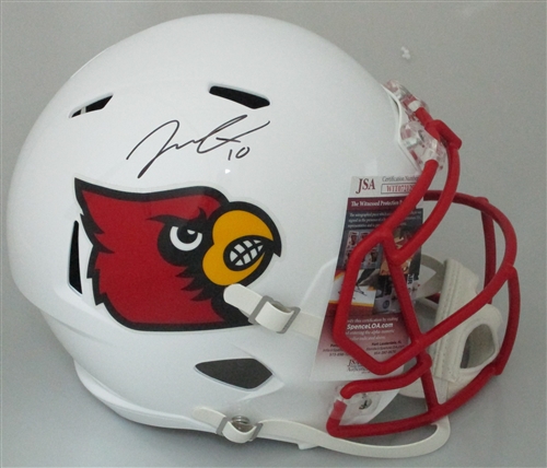 JAIRE ALEXANDER SIGNED FULL SIZE LOUISVILLE CARDINALS REPLICA HELMET - JSA