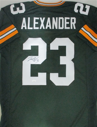 JAIRE ALEXANDER SIGNED CUSTOM REPLICA PACKERS GREEN JERSEY - JSA