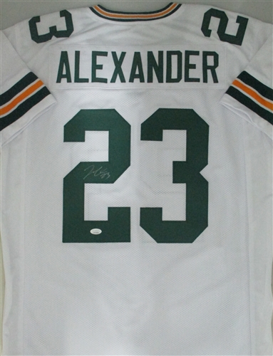 JAIRE ALEXANDER SIGNED CUSTOM REPLICA PACKERS WHITE JERSEY - JSA