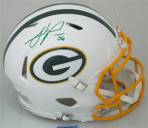 JULIUS PEPPERS SIGNED FULL SIZE PACKERS AUTHENTIC FLAT WHITE SPEED HELMET