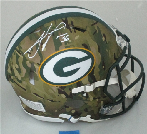 JULIUS PEPPERS SIGNED FULL SIZE PACKERS AUTHENTIC CAMO SPEED HELMET