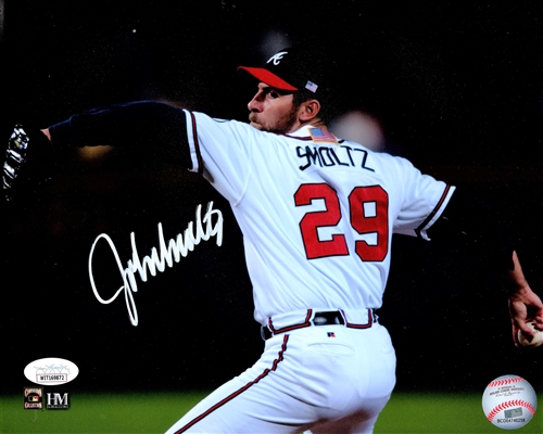 JOHN SMOLTZ SIGNED 8X10 BRAVES PHOTO #3 - JSA