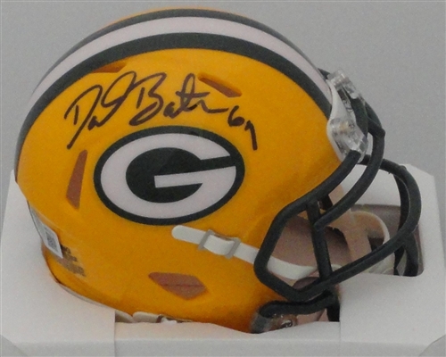 DAVID BAKHTIARI SIGNED PACKERS SPEED MINI HELMET - BAS