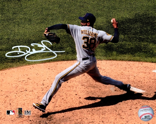 DEVIN WILLIAMS SIGNED BREWERS 8X10 PHOTO #1