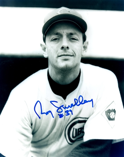 ROY SMALLEY (d) SIGNED 8x10 CHICAGO CUBS PHOTO #1