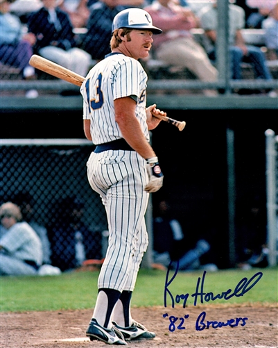 ROY HOWELL SIGNED 8X10 BREWERS PHOTO #4