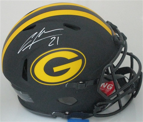 CHARLES WOODSON SIGNED FULL SIZE PACKERS ECLIPSE AUTHENTIC SPEED HELMET - FAN