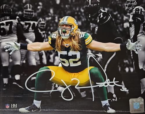 CLAY MATTHEWS SIGNED 8X10 PACKERS PHOTO #1