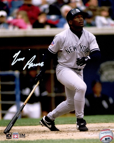 TIM RAINES SIGNED 8X10 YANKEES PHOTO #1