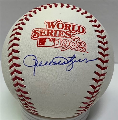 ROLLIE FINGERS SIGNED OFFICIAL MLB 1982 WORLD SERIES LOGO BASEBALL - JSA