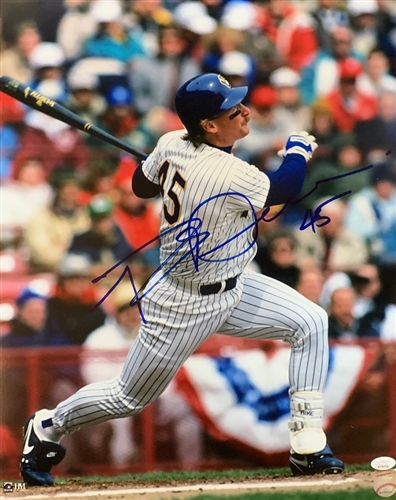 ROB DEER SIGNED 16X20 BREWERS PHOTO #2 - JSA