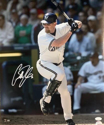 GEOFF JENKINS SIGNED 16X20 BREWERS PHOTO #4 - JSA