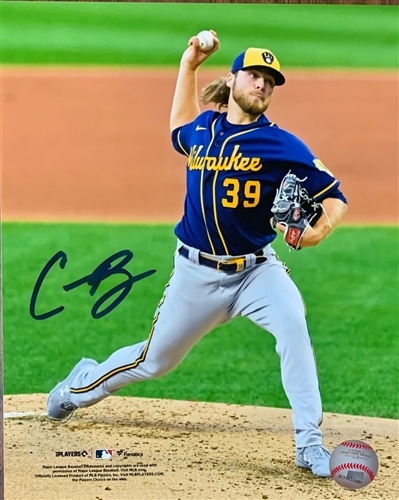 CORBIN BURNES SIGNED 8X10 BREWERS PHOTO #8