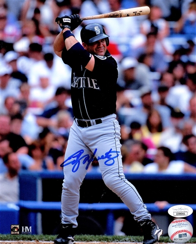 EDGAR MARTINEZ SIGNED 8X10 MARINERS PHOTO #1 - JSA