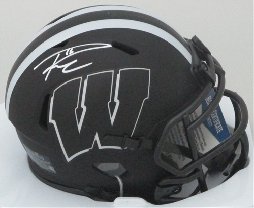 RUSSELL WILSON SIGNED RIDDELL WI BADGERS ECLIPSE SPEED MINI HELMET - BCA