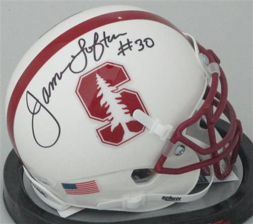 JAMES LOFTON SIGNED STANFORD CARDINALS MINI HELMET - JSA