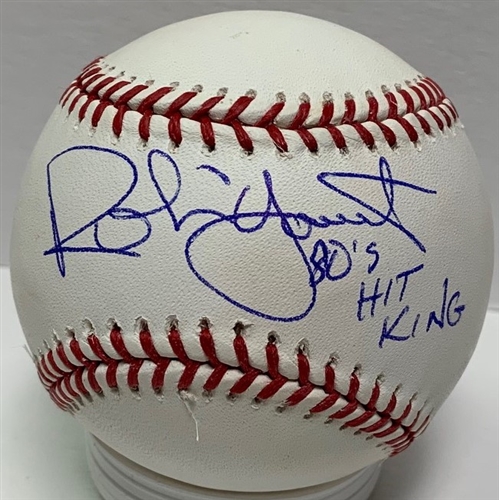 ROBIN YOUNT SIGNED OFFICIAL MLB BASEBALL W/ '80's HITS KING - BREWERS - JSA