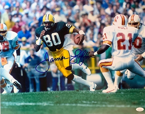 JAMES LOFTON SIGNED PACKERS 16X20 PHOTO #9 - JSA