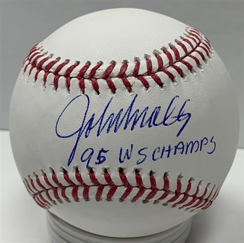 JOHN SMOLTZ SIGNED OFFICIAL MLB BASEBALL W/ 95 WS CHAMPS - BRAVES - JSA