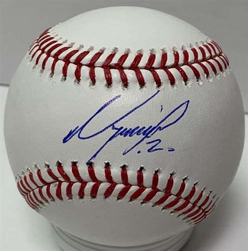 LUIS URIAS SIGNED MLB BASEBALL - BREWERS - JSA